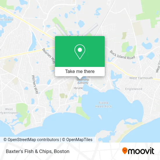 Baxter's Fish & Chips map