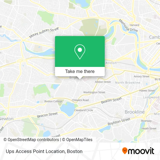 Ups Access Point Location map