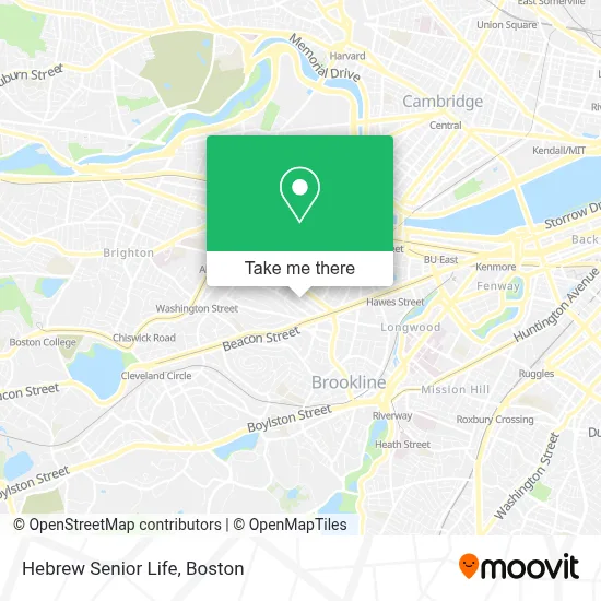 Hebrew Senior Life map