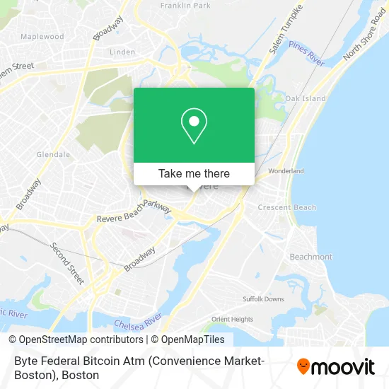 Byte Federal Bitcoin Atm (Convenience Market-Boston) map