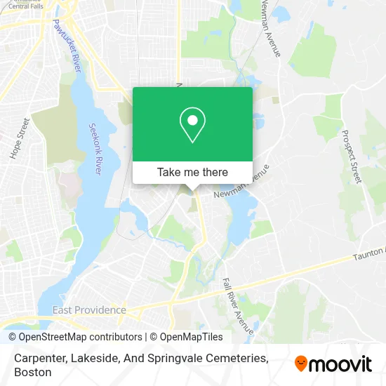 Carpenter, Lakeside, And Springvale Cemeteries map