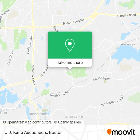 J.J. Kane Auctioneers map