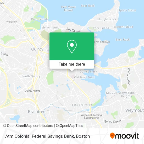Atm Colonial Federal Savings Bank map
