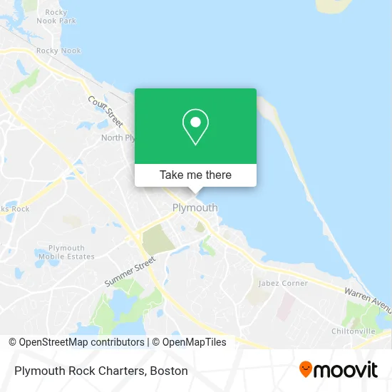 Plymouth Rock Charters map