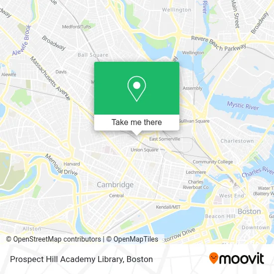 Prospect Hill Academy Library map