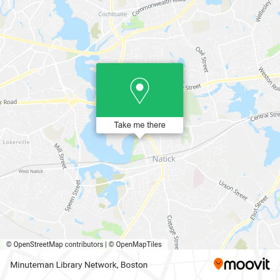 Minuteman Library Network map