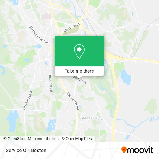 Service Oil map