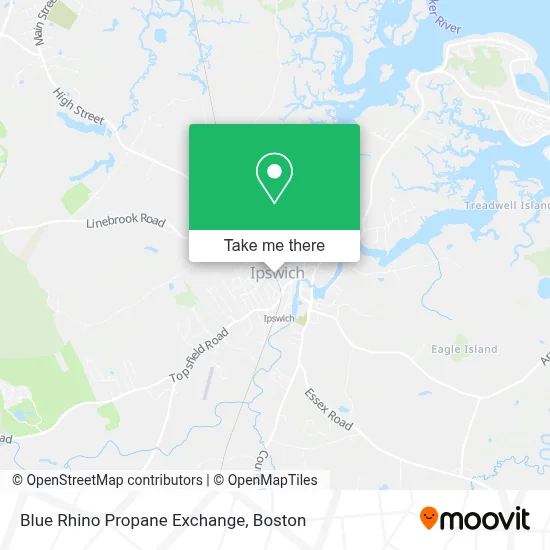 Blue Rhino Propane Exchange map