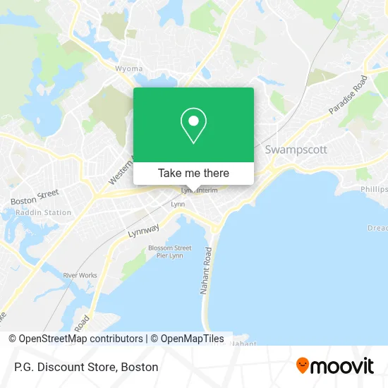 P.G. Discount Store map