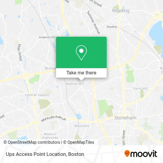 Ups Access Point Location map