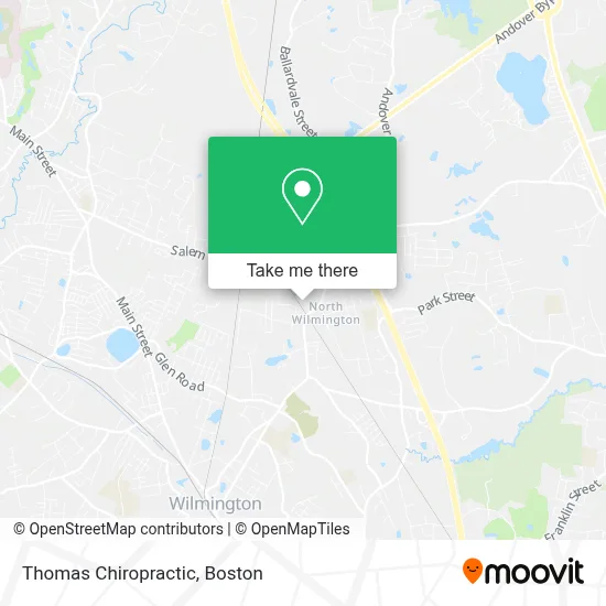 Thomas Chiropractic map