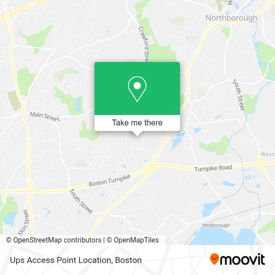 Ups Access Point Location map