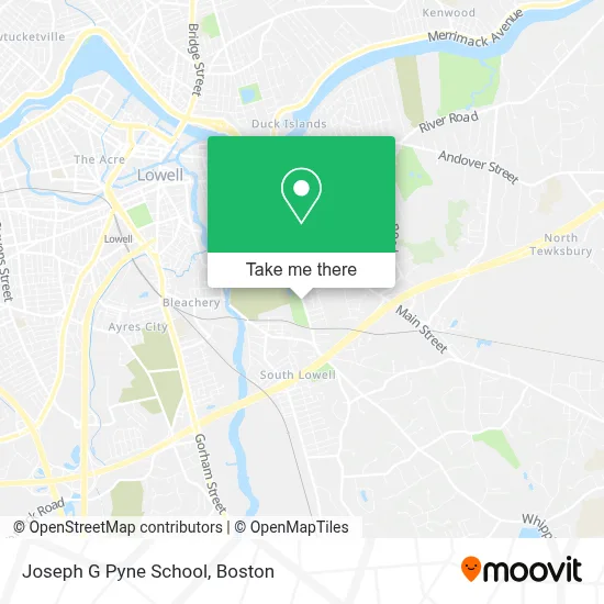 Joseph G Pyne School map