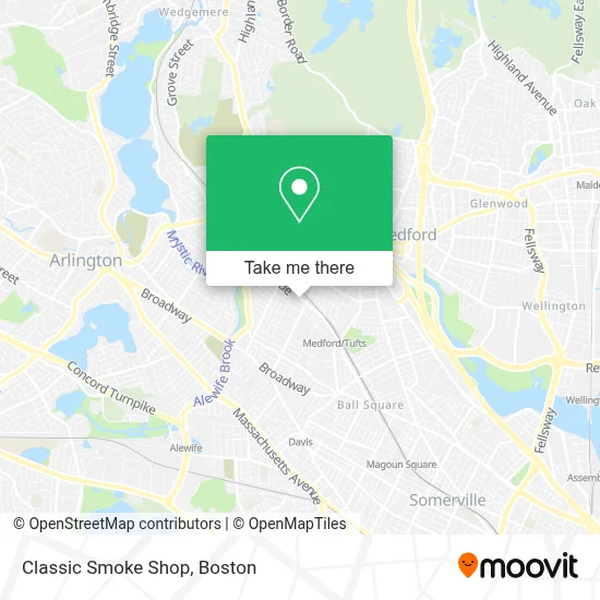 Classic Smoke Shop map