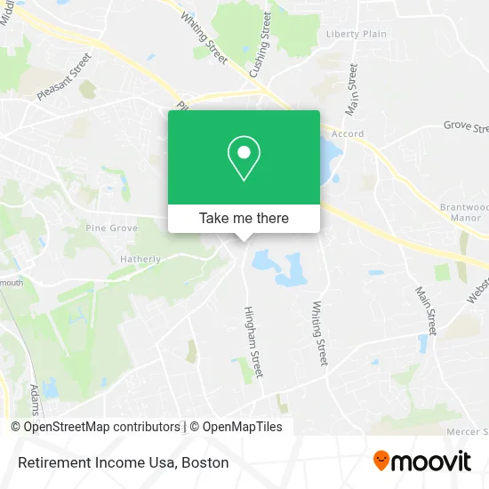 Retirement Income Usa map