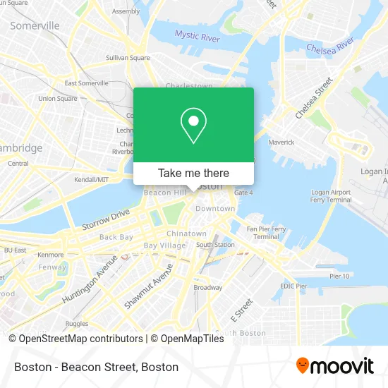 Boston - Beacon Street map