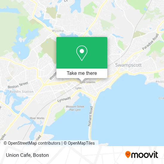 Union Cafe map