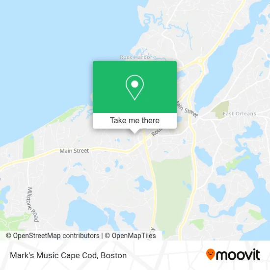 Mark's Music Cape Cod map