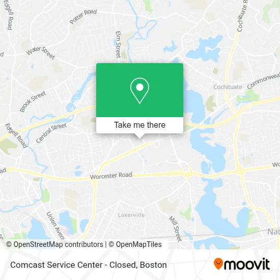 Comcast Service Center - Closed map