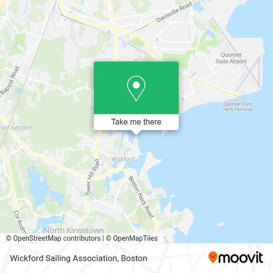 Wickford Sailing Association map