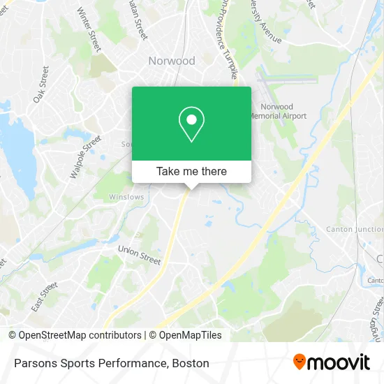 Parsons Sports Performance map
