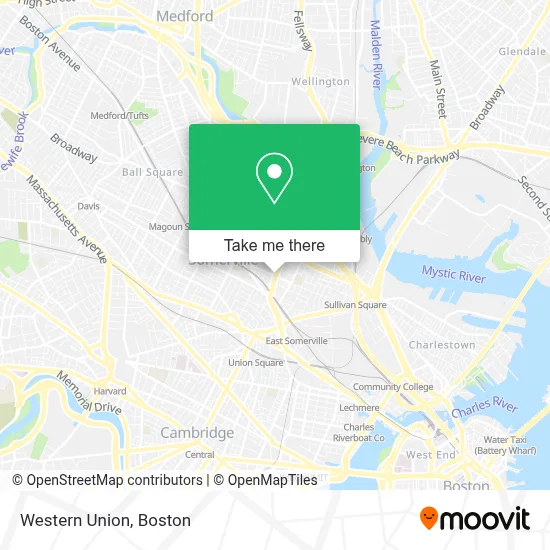 Western Union map