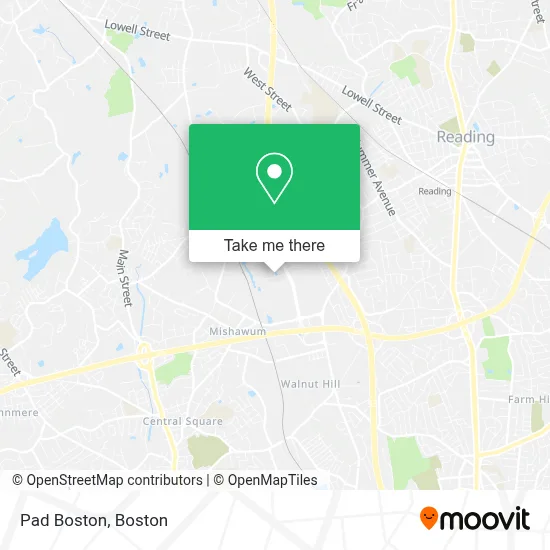 Pad Boston map