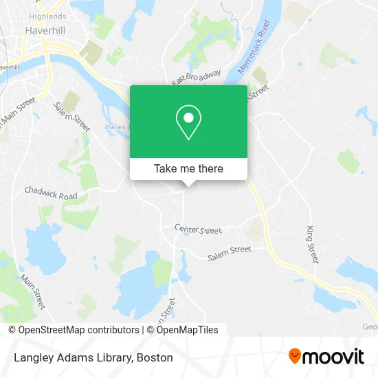Langley Adams Library map