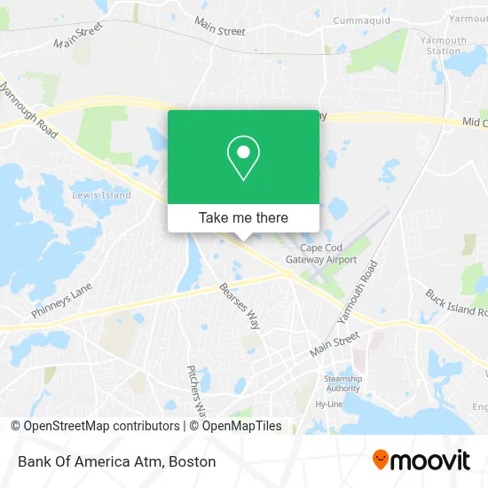 Bank Of America Atm map