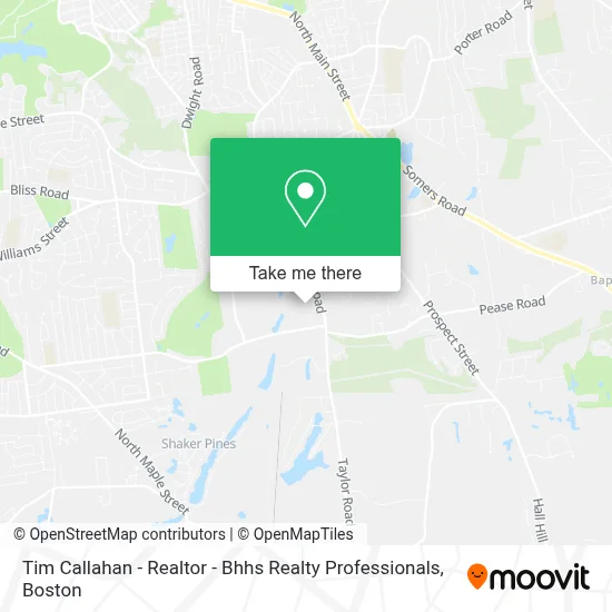Tim Callahan - Realtor - Bhhs Realty Professionals map