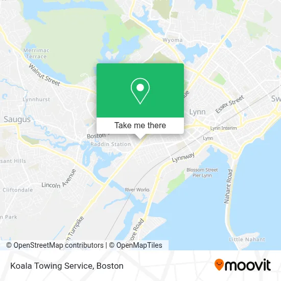 Koala Towing Service map