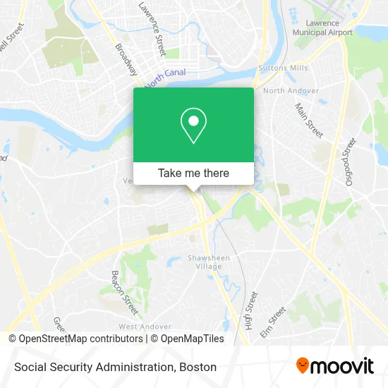 Social Security Administration map
