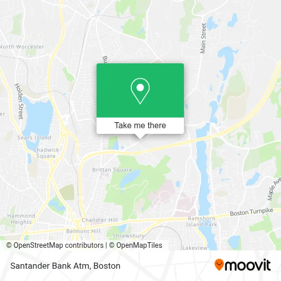 Santander Bank Atm map