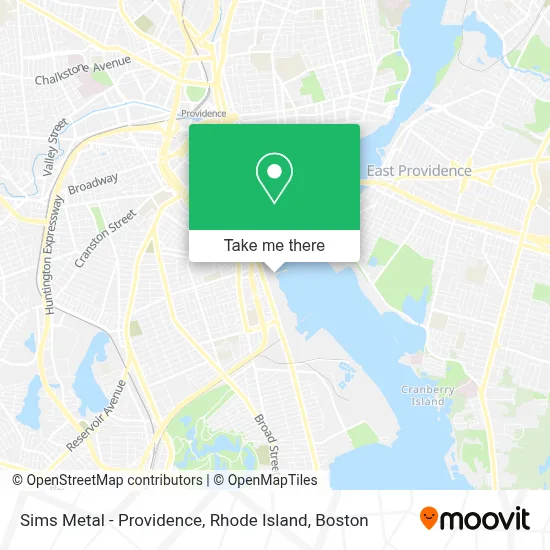 Sims Metal - Providence, Rhode Island map