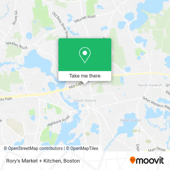 Rory's Market + Kitchen map