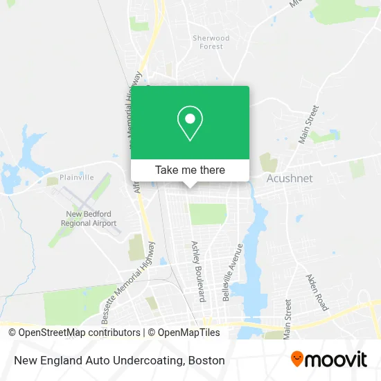 New England Auto Undercoating map