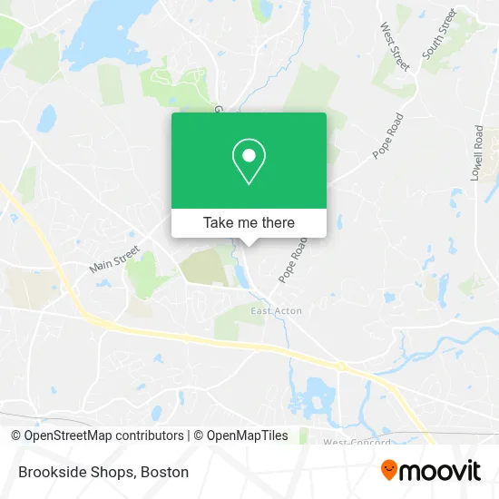 Brookside Shops map