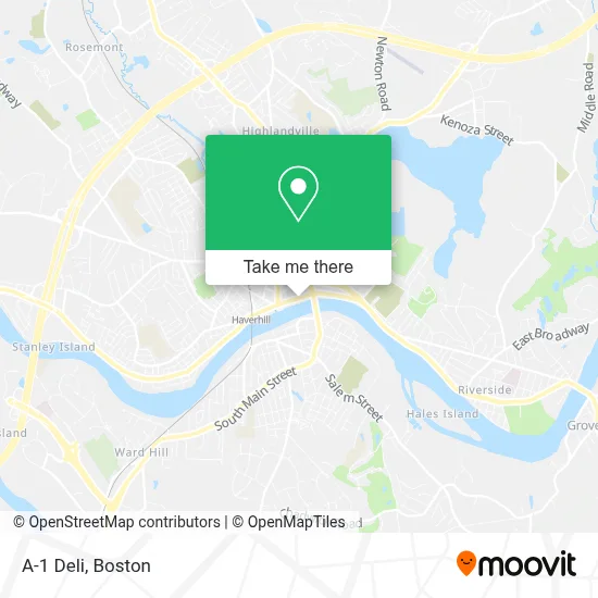 A-1 Deli map
