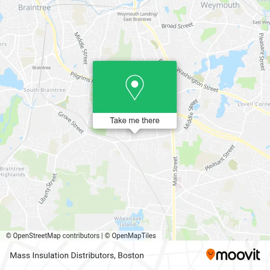 Mass Insulation Distributors map