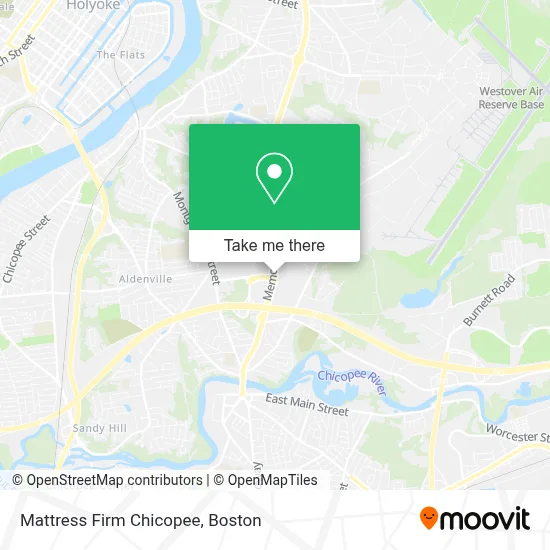 Mattress Firm Chicopee map