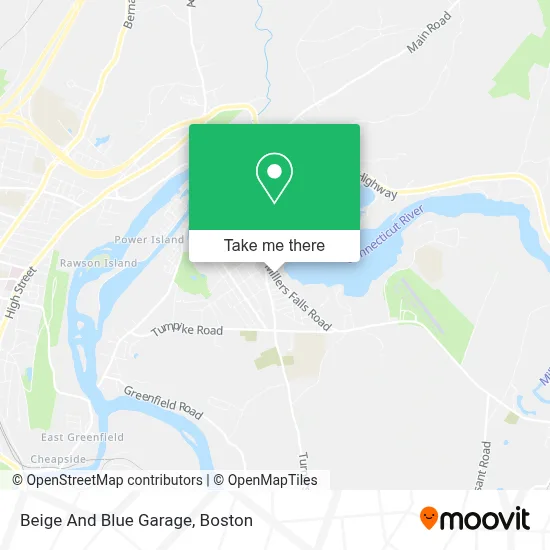 Beige And Blue Garage map