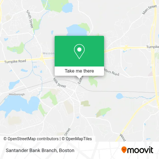 Santander Bank Branch map
