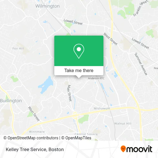 Kelley Tree Service map