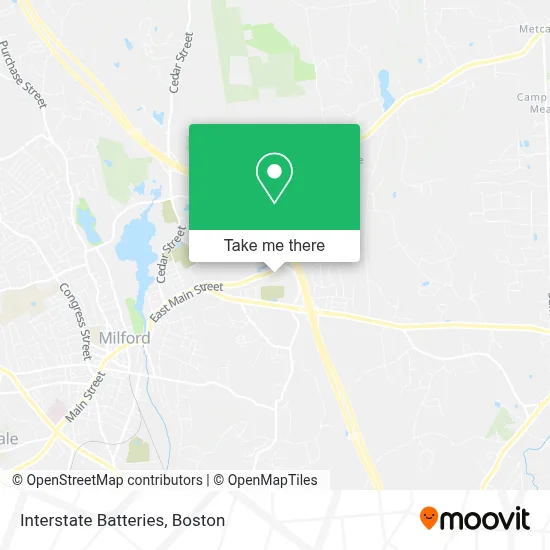Interstate Batteries map