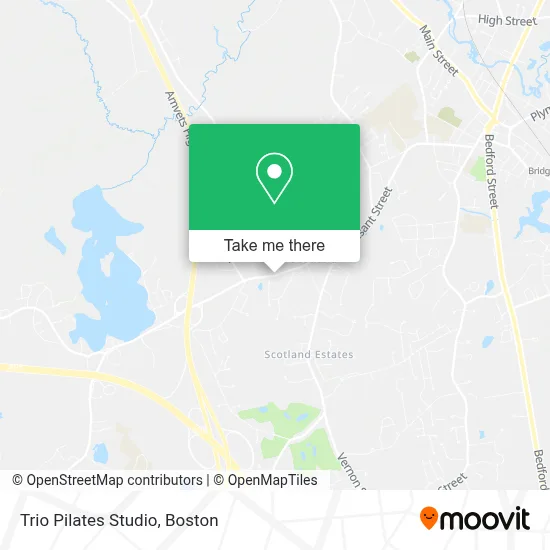 Trio Pilates Studio map