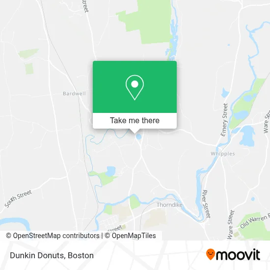 Dunkin Donuts map