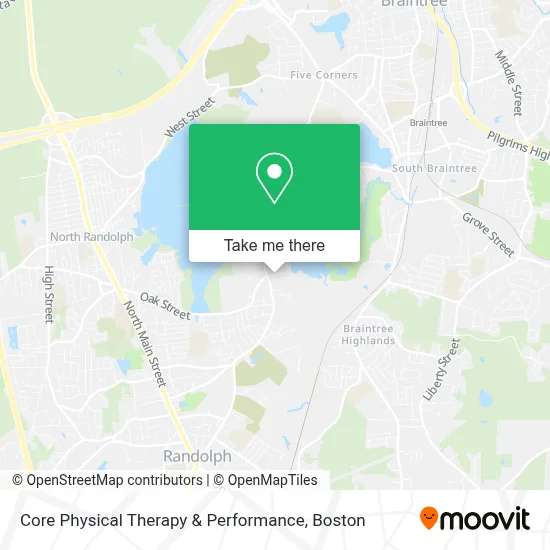 Core Physical Therapy & Performance map