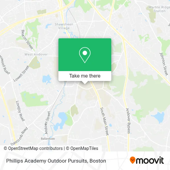 Phillips Academy Outdoor Pursuits map