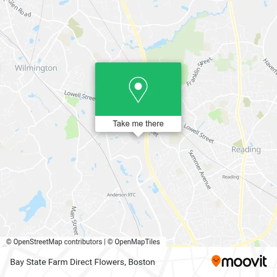 Bay State Farm Direct Flowers map