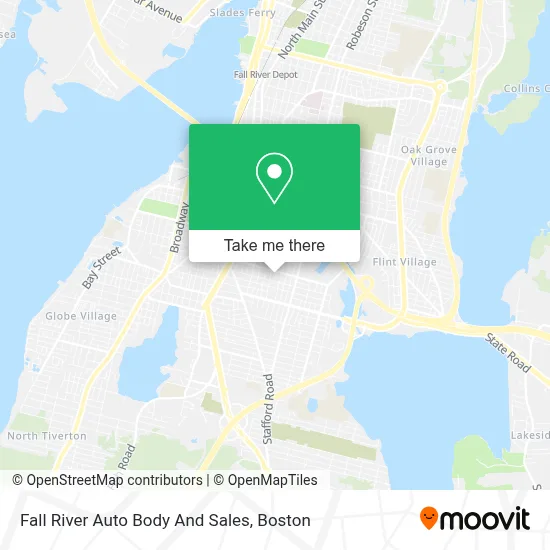 Fall River Auto Body And Sales map